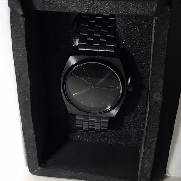 nixon black time teller